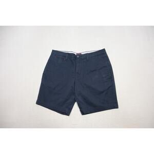Untuckit Khaki Chino Shorts Stretch Navy Flat St. Vincent 9" INS Mens Size 34